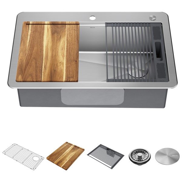 Free Sinks Revit Download Lorelai™ 33” Workstation Kitchen Sink Drop